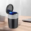 Car Ashtray with Lid Auto Ashtray Double Hole Flip Ashtray for Car Travel Agency