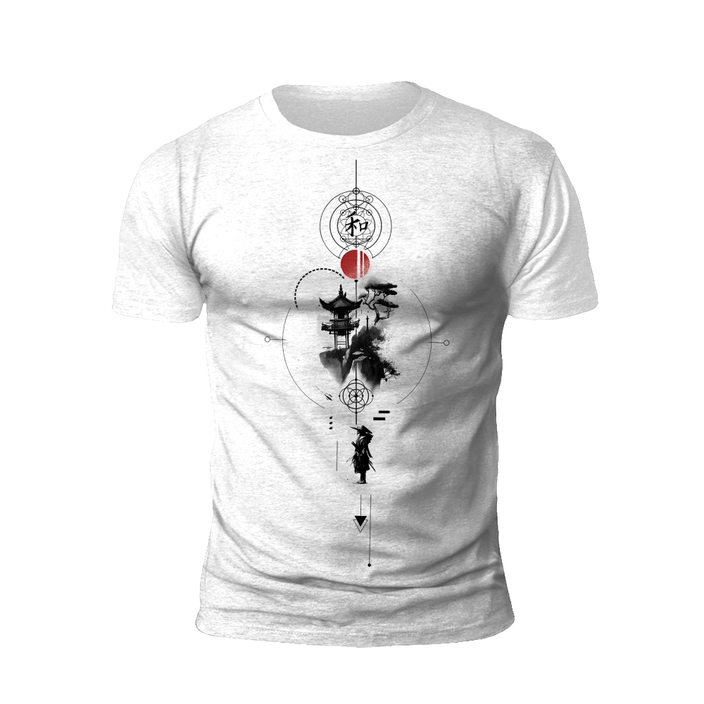 Harmony of the Warrior: Japanese Culture T-Shirt