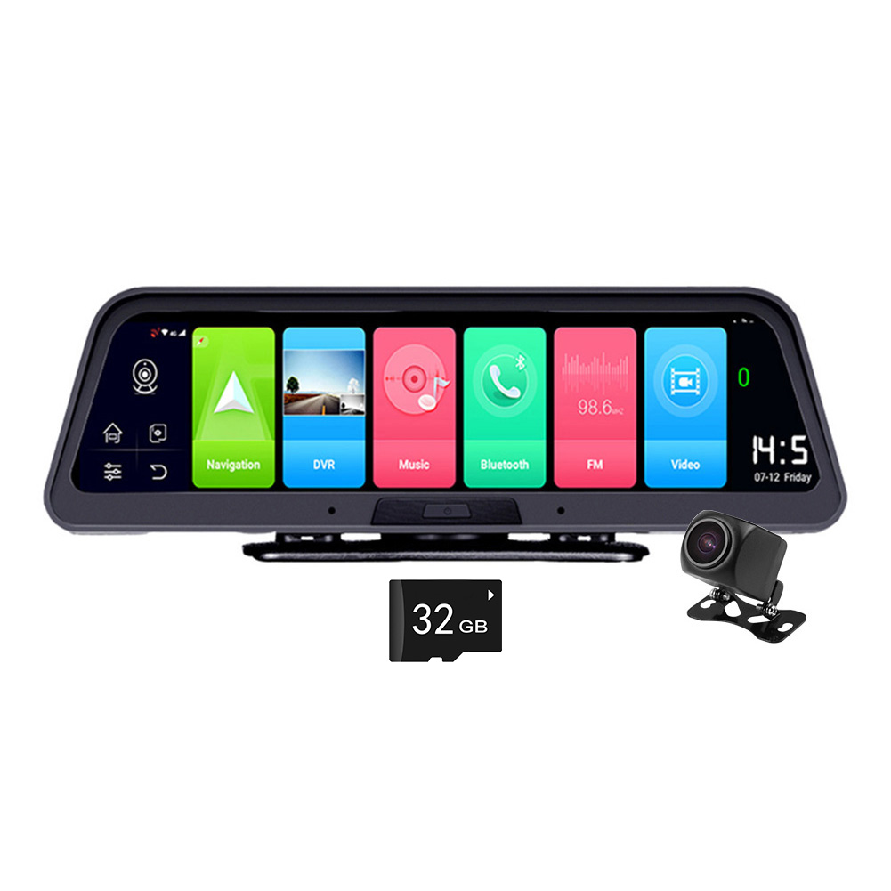 

Phisung 4G Android Dashcam ADAS GPS Navigation + Rear View Camera (32GB TF, 501 Original