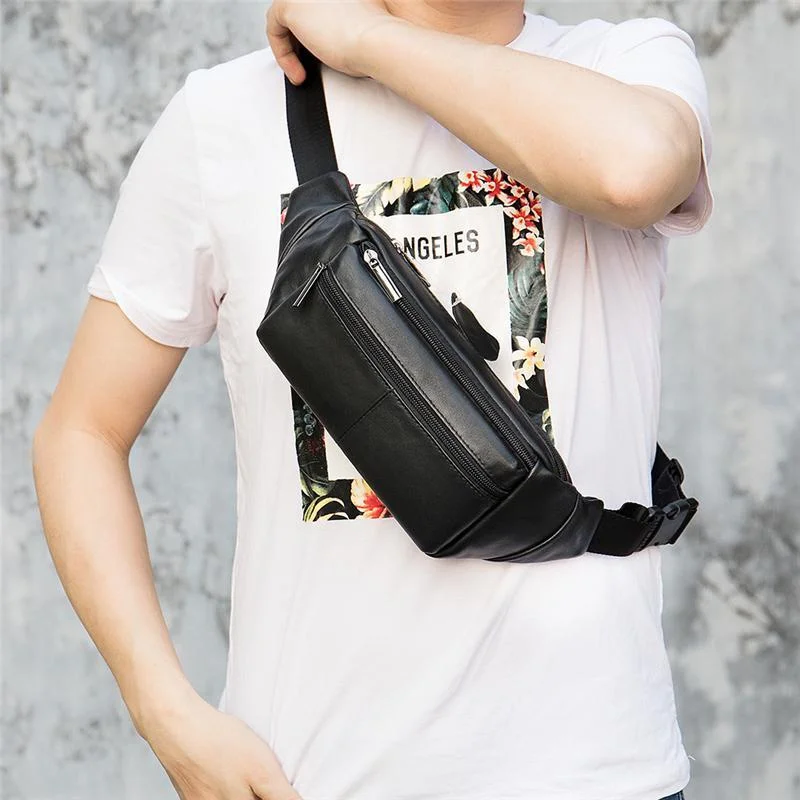 Handy Running Comfy Sports Leather Crossbody Bags Chest Packs