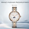 2022 New Seagull Women's Watch Moon Phase Scale Fashion Simple Ladies Automatic Mechanical Watch 217.17.6134L