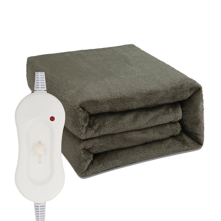 Plush Electric Blanket for Cold Weather, Fast Heating, Multi Heat Setting, Machine Washable,130*160cm socialshop