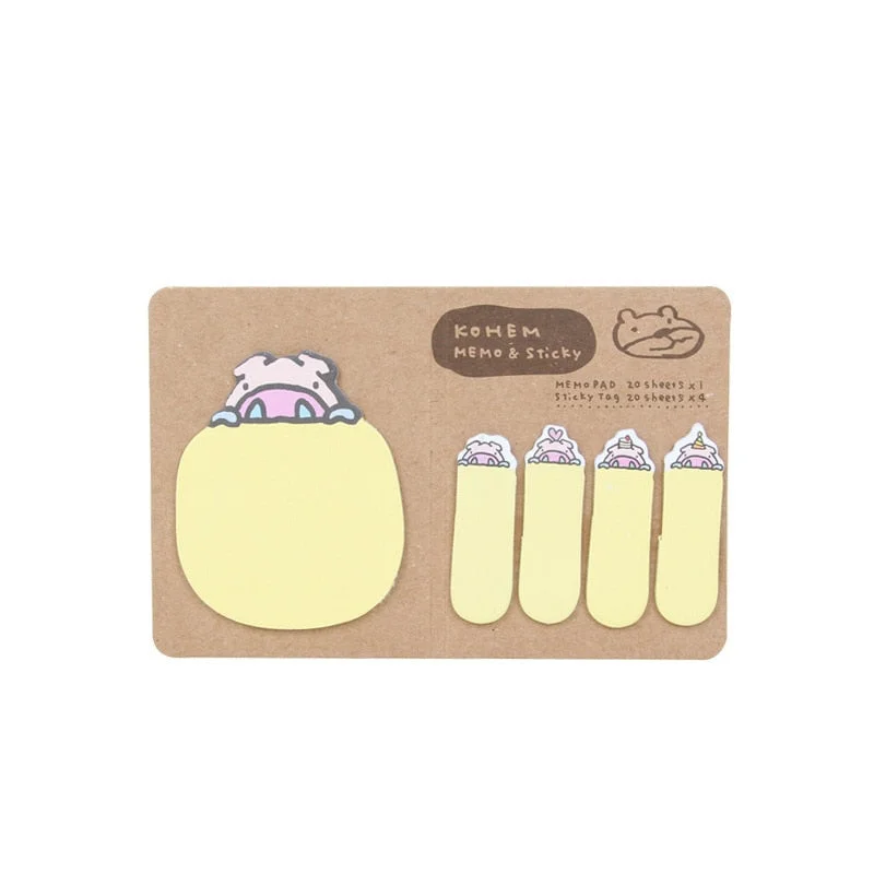 Cute Kawaii Rabbit Bunny Sticky Notes Post Notepad Memo Pad Office School Supply Stationery Notebook Sticker Decoration Adhesive