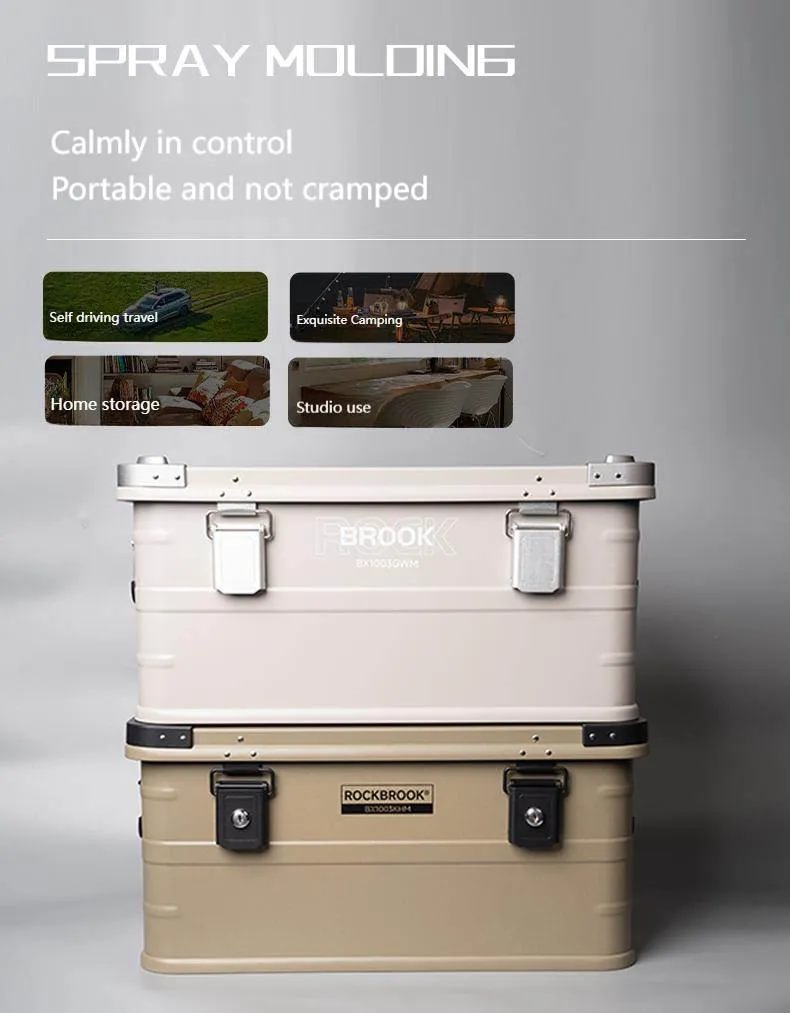 ROCKBROOK BX1003KHM 50L Outdoor Storage Box with Lock - Weather