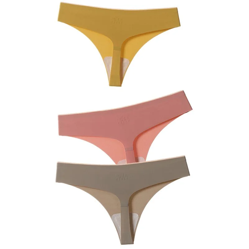 3pcs/Set Women Panties Underwear Ultra-thin Seamless Briefs Comfort low-Rise G String Thongs Sexy Lingerie New Hot Bikini T Back