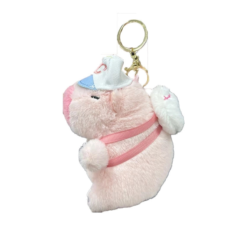 Cute Animal Capybara Plush Unisex Keychain