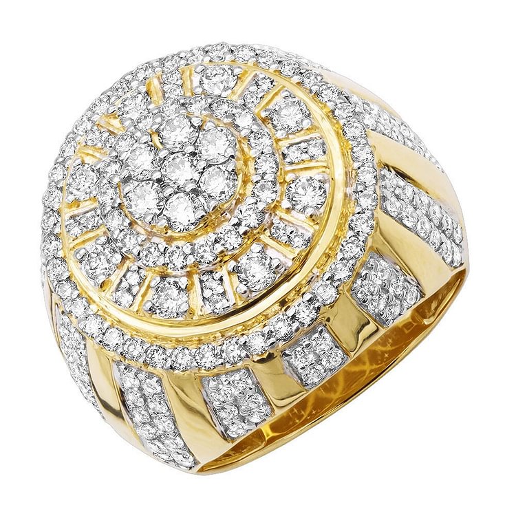 Crystal Luxury Geometric Full Rhinestone Ring