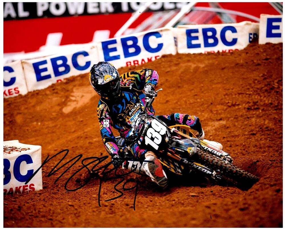 MALCOLM STEWART Signed Autographed SUPERCROSS Motocross 