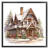 Christmas Cabin-18CT Counted Cross Stitch 35*35cm/13.78*13.78in
