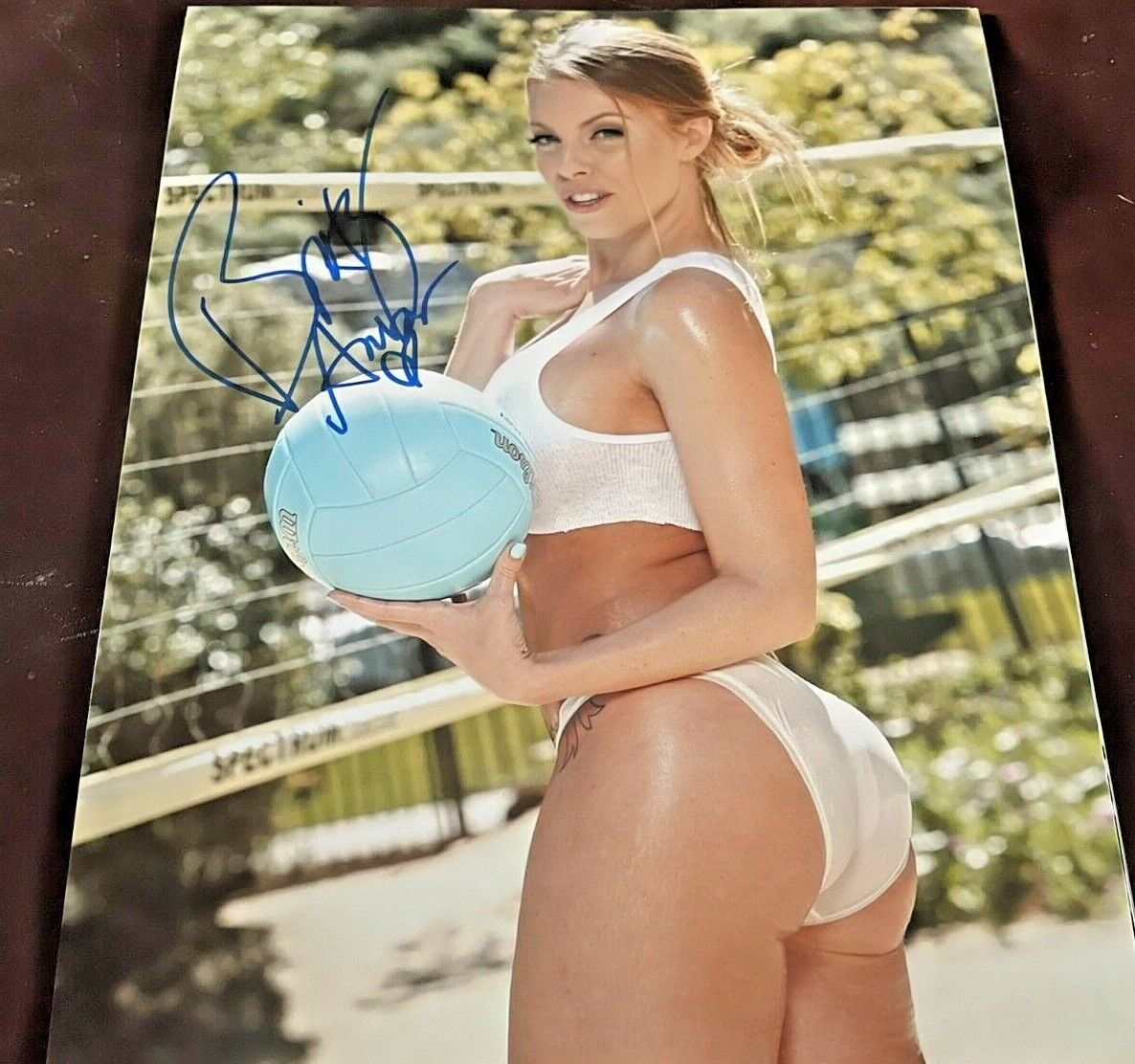 Britney Amber Super Sexy Hot Signed 11X14 Adult Model Photo Poster painting COA Proof 3