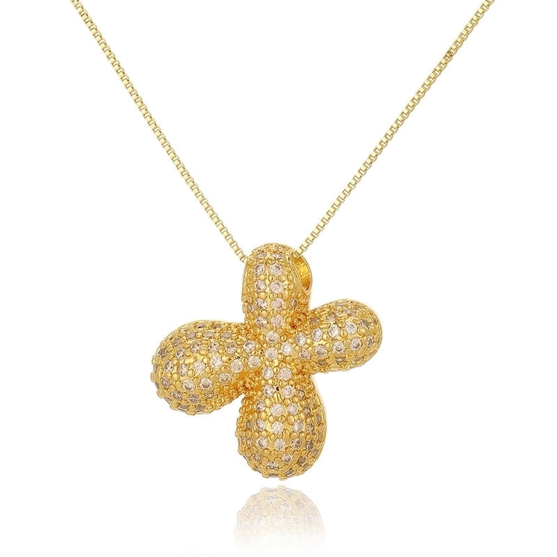 Copper Plating Letter Pendant Necklace