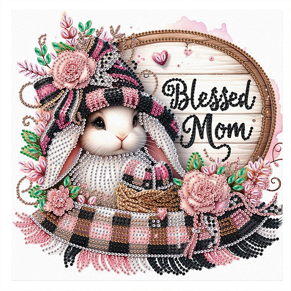 Mother'S Day 30*30cm(canvas) special shaped drill diamond painting