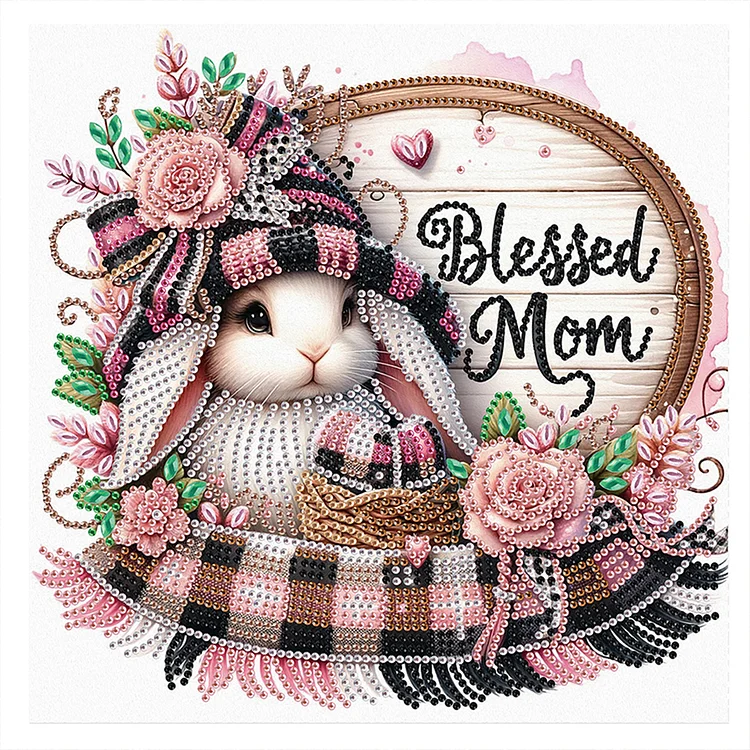 Mother's Day 30*30cm (Canvas) Special Shaped Drill Diamond Painting
