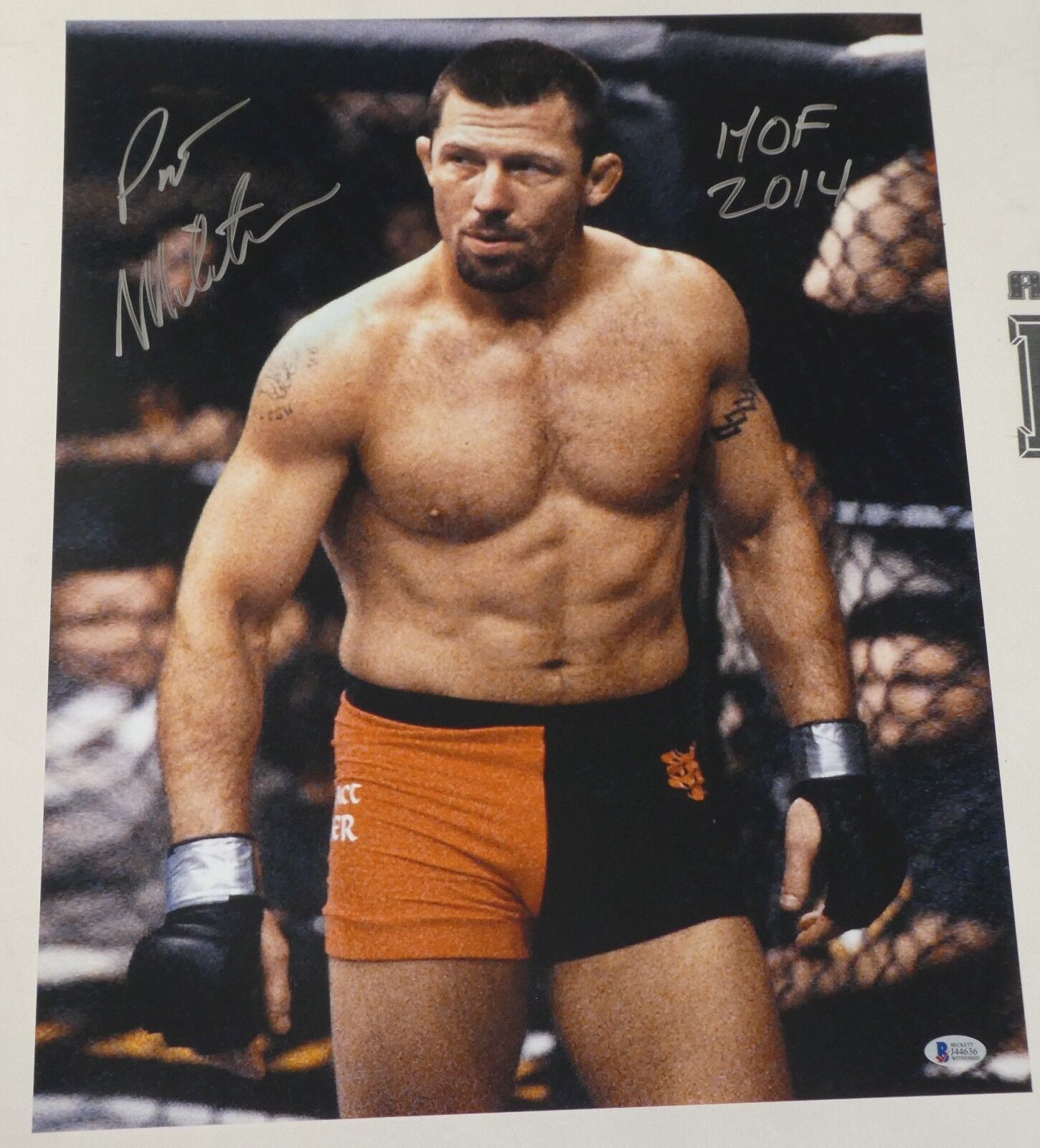 Pat Miletich Signed 16x20 Photo Poster painting BAS Beckett COA UFC Picture Autograph 16 18 26