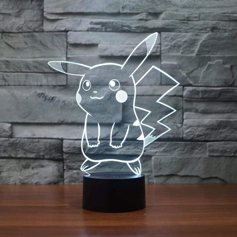 

3D Night Light LED Colorful Touch Remote Control Desk Lamp, 501 Original