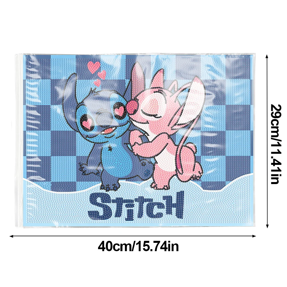 DIY Stitch Diamond Painting Placemat Diamond Crafts Projects for Kids Adults