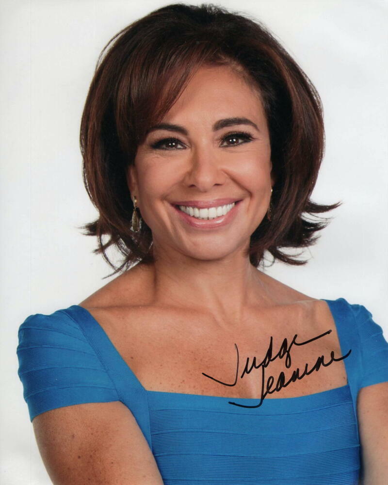 JUDGE JEANINE PIRRO SIGNED AUTOGRAPH 8X10 Photo Poster painting - FOX NEWS STAR, JUSTICE WITH