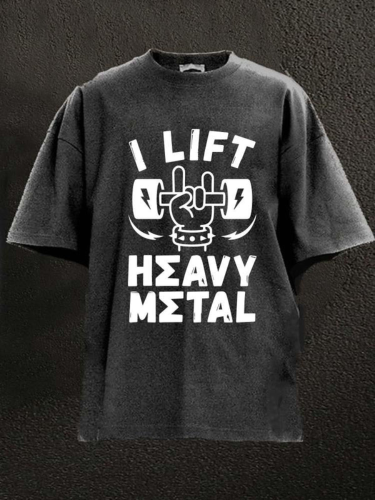 I Lift Heavy Metal Washed Gym Shirt / Rvogue / Rvogue