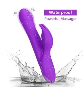 10 Vibrating Modes Dual Motors Waterproof G-Spot Rabbit Vibrator