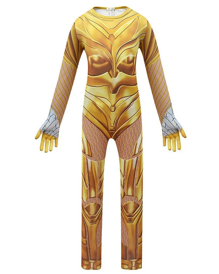 Mayoulove Wonder Woman 1984 Diana Bodysuit Kids Girls Halloween Cosplay Costume-Mayoulove
