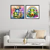 Combo Kit（2PCS)-Diamond Painting-DIY DIY Full Round Drill Frog (30*30CM)