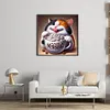Kitten Eating Dessert-11CT Stamped Cross Stitch 40*40cm/15.75*15.75in