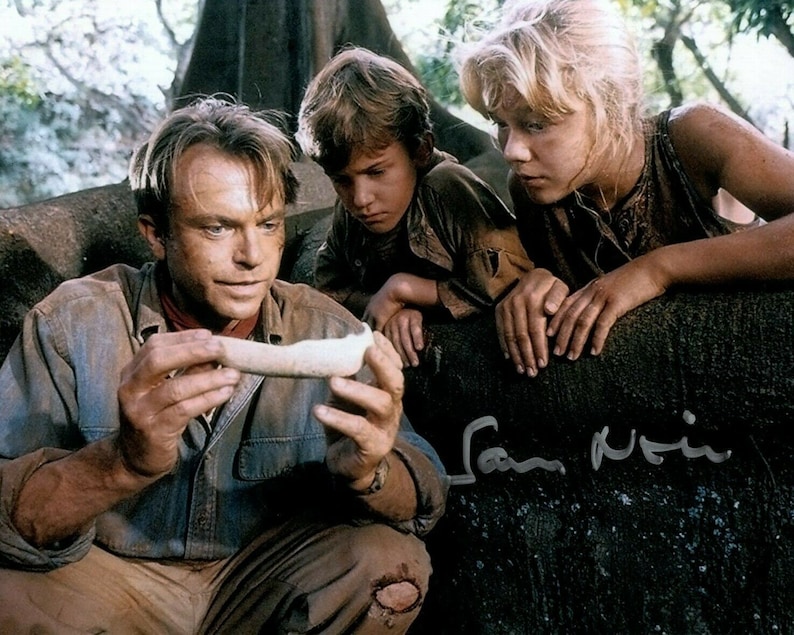 sam neill jurassic park 8 x10 20x25 cm Autographed Hand Signed Photo Poster painting