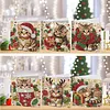 Special Shaped Diamond Painting Christmas Cards 6Pcs DIY Gem Greeting