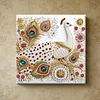 Framed Diamond Painting - Special Shaped - Peacock (25x25cm)
