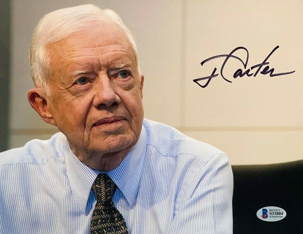 Jimmy Carter signed autographed 8x10 Photo Poster painting Beckett COA Authentic