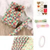 6PCS Colorful Cyan Mint Green Festive Gift Wrapping Paper