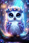 Luxury AB Velvet Diamond Painting Kit - Owl