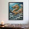 Diamond Painting-DIY Special Shaped Drill Pearl Painting Dragon(35x45cm)