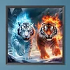Diamond Painting-DIY Full Round Drill Color Tiger(40*40 CM)