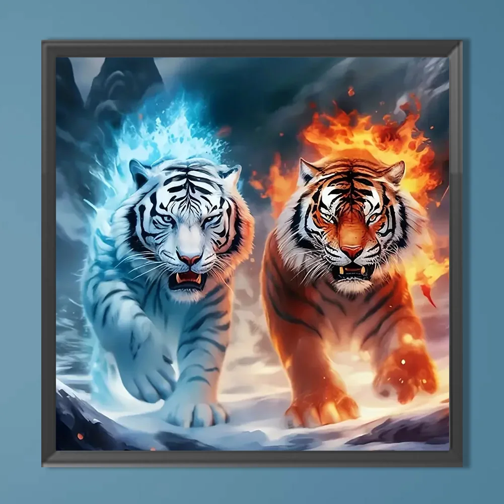 Diamond Painting - Full Round Drill - Tiger(Canvas|40*40cm)