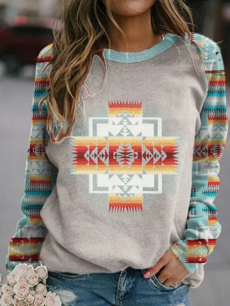 Cotton Crew Neck Sweatshirt