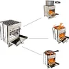 🔥🔥Outdoor Wood Stove Base Bracket Set Portable Stainless Steel Folding Stove Ash Tray Accessories, Garden Barbecue, Camping, Beach, Party
