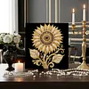 DIY Pearl Painting Sunflower for Home Wall Decor with Frame(30x30cm)