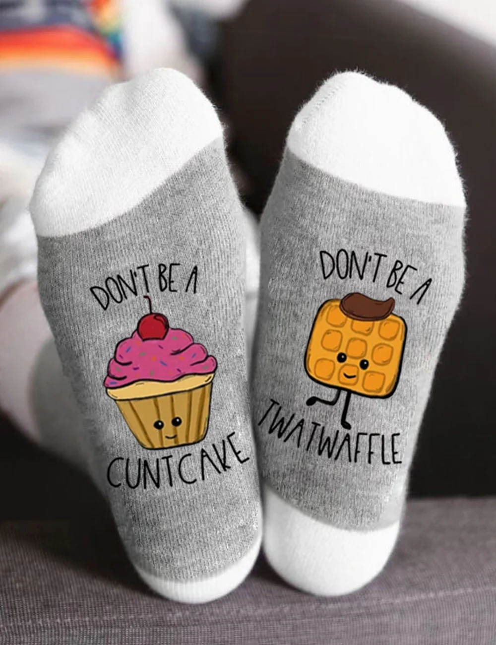 Don't Be A Cuntcake Twatwaffle Socks
