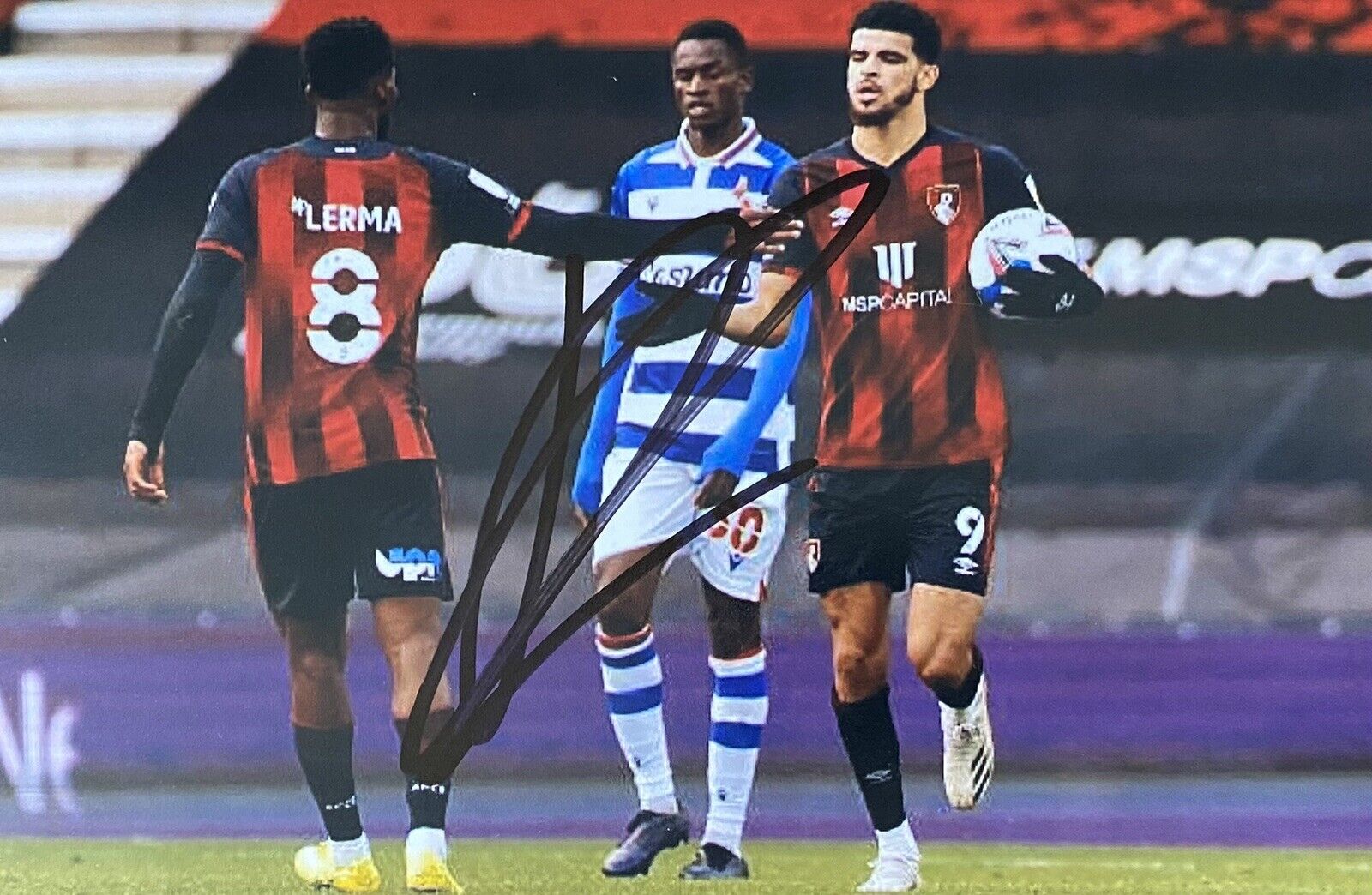 Dominic Solanke Genuine Hand Signed AFC Bournemouth 6X4 Photo Poster painting