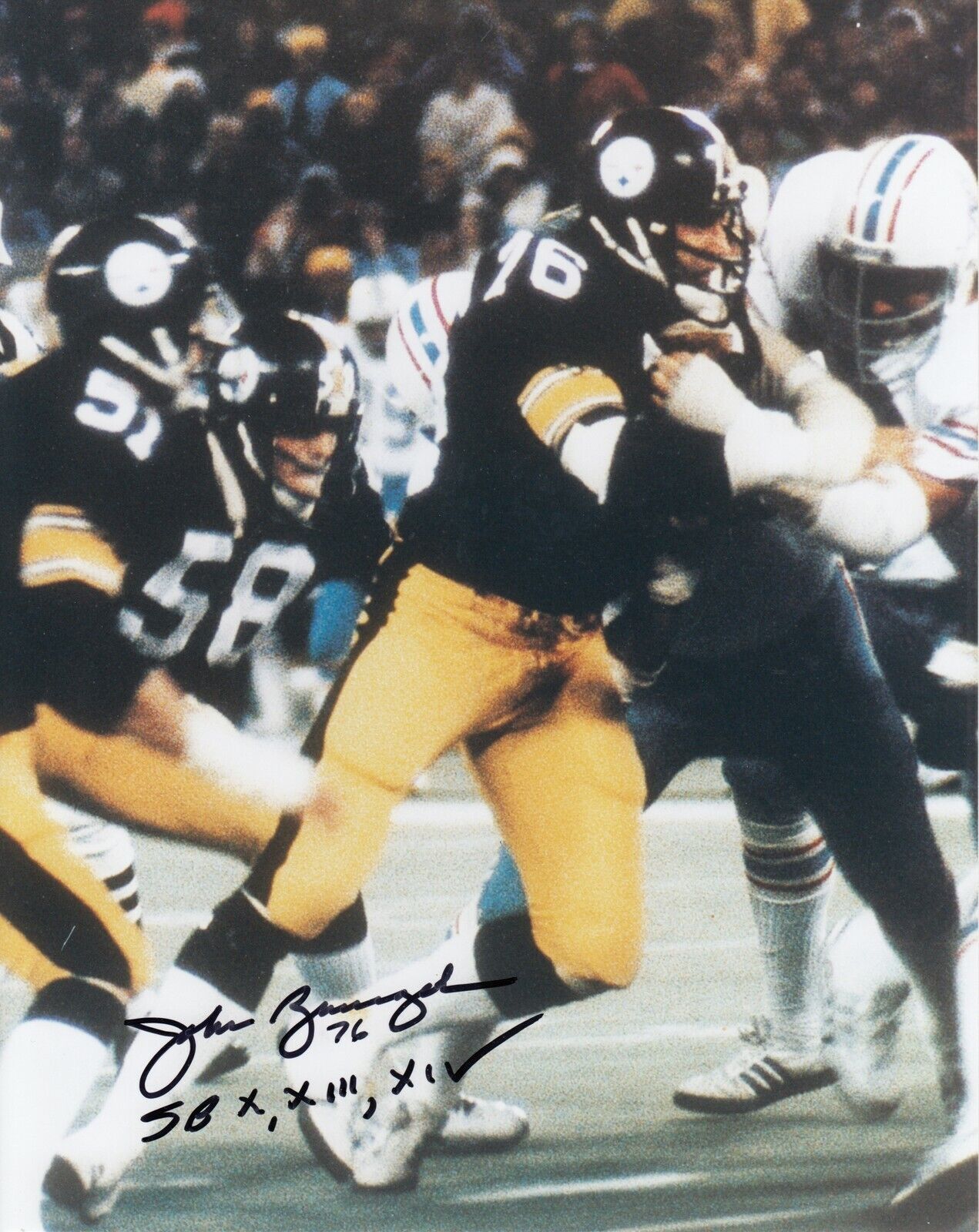 John Banaszak #0 8x10 Signed w/ COA Pittsburgh Steelers 032419