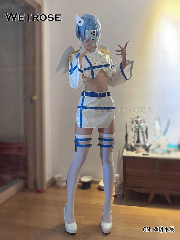 [Wetrose] In Stock Nonoa Nociel ノキエル 2.5 Dimensional Seduction Cosplay Costume Wings Wig Shoes Full Set