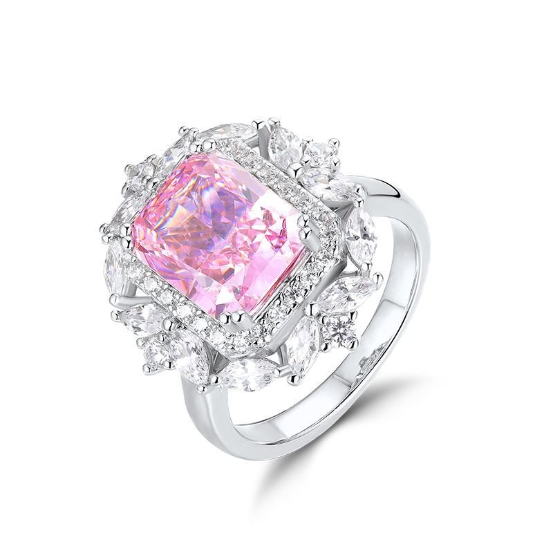 Lab-Grown Diamonds 7.3ct.  Pink Engagement Rings