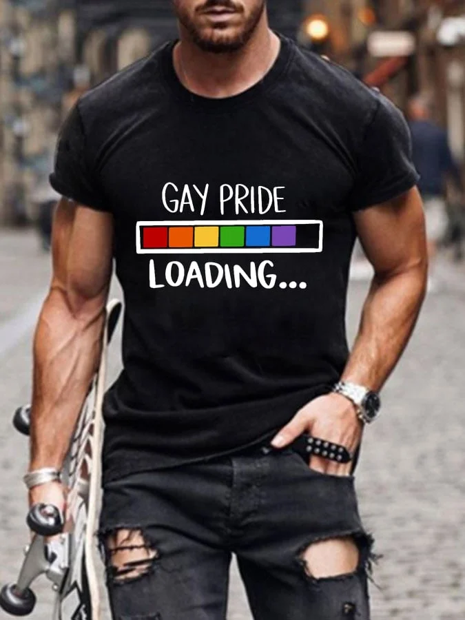 Men's Pride Print Casual T-Shirt socialshop