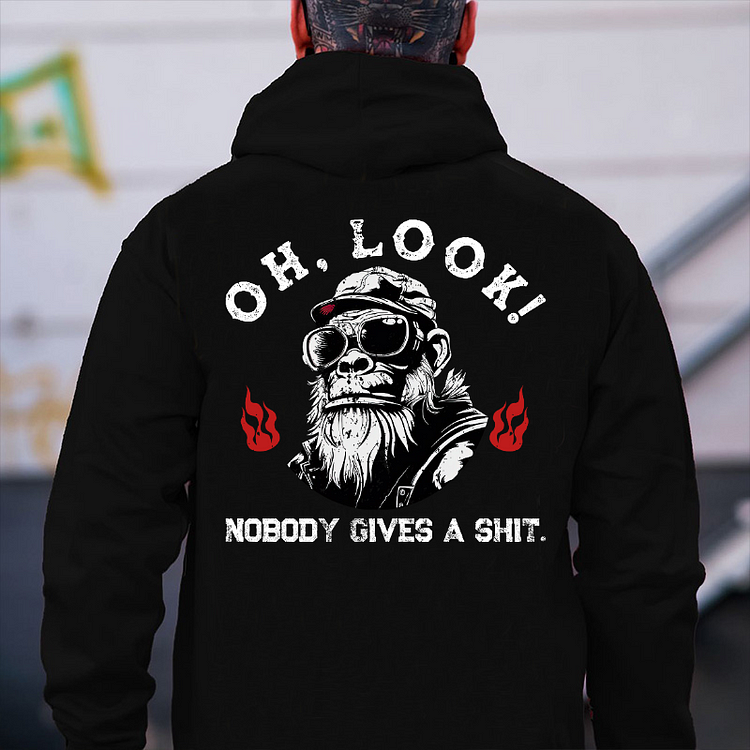 Oh Look Nobady Gives A Shit Hoodie