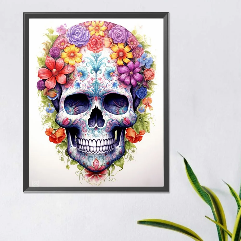 Full Round Diamond Painting 40*50cm - Skull