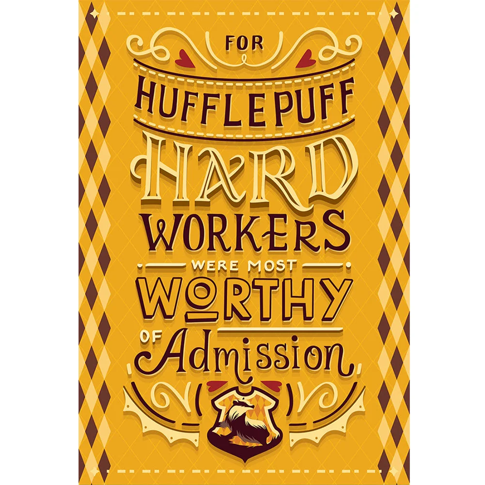 Full Embroidery cotton 11CT Print Harry Potter Academy Cross Stitch 50x70cm