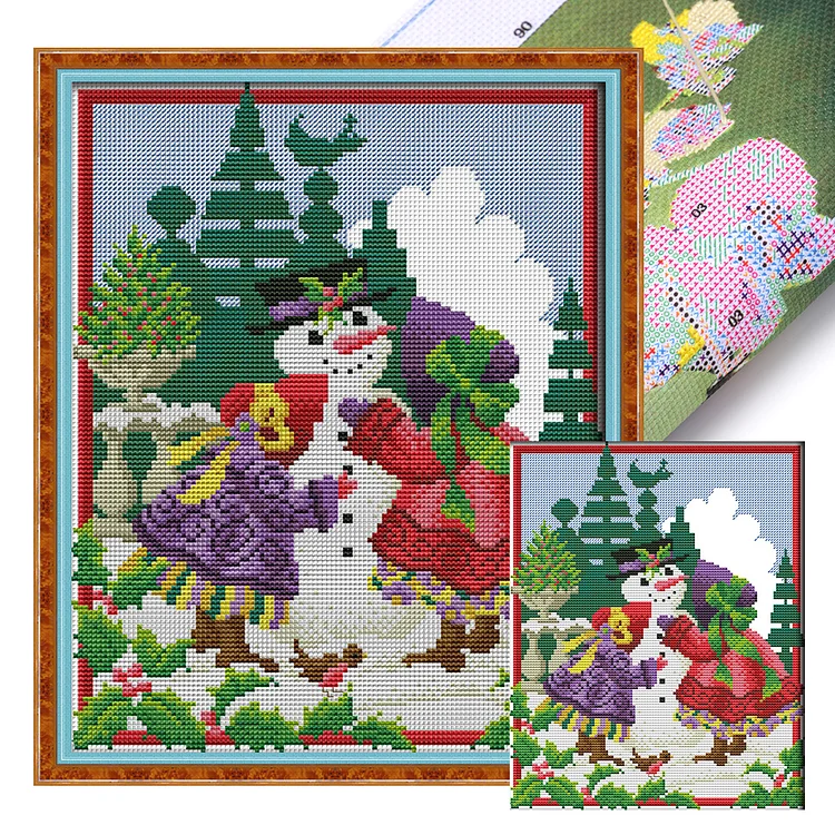 Joy Sunday Four Seasons Girl - Printed Cross Stitch 14CT 27*33CM