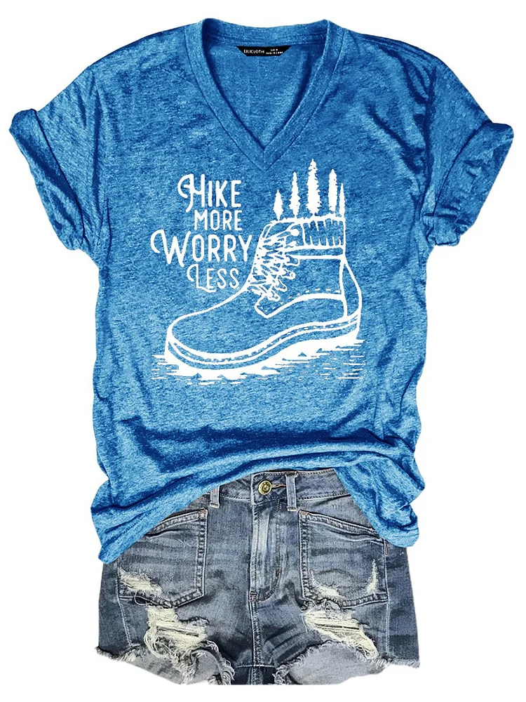 Bestdealfriday Hike More Worry Less Women's T-Shirt