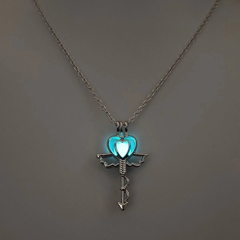 Luminous Hollow Diy Cage Christmas Tree Women’s Necklace